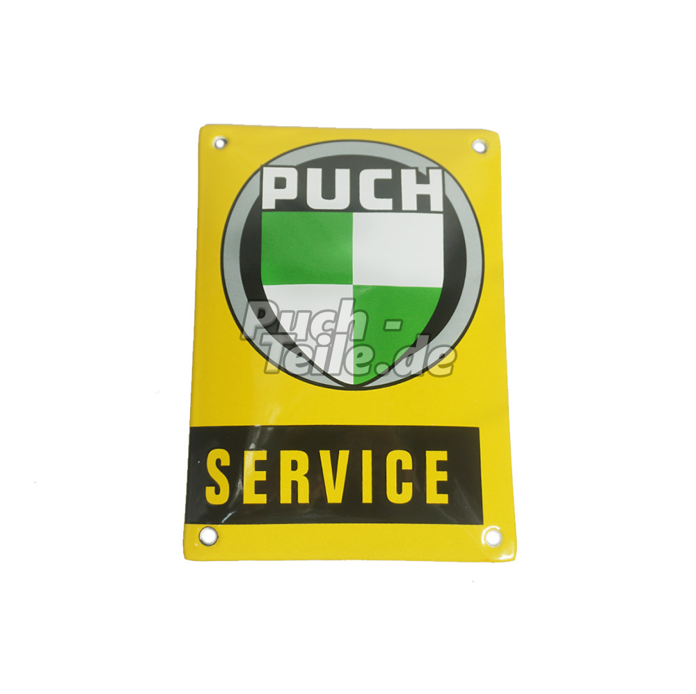 Puch-Service Schmelz-Schild 140 x 100mm