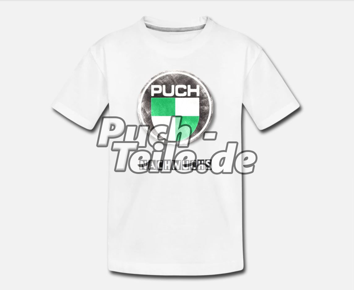 Puch-Logo T-Shirt Kid´s weiß