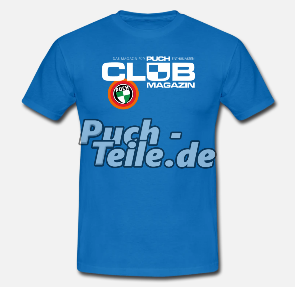 Puch T-Shirt CLUB-Magazin blau